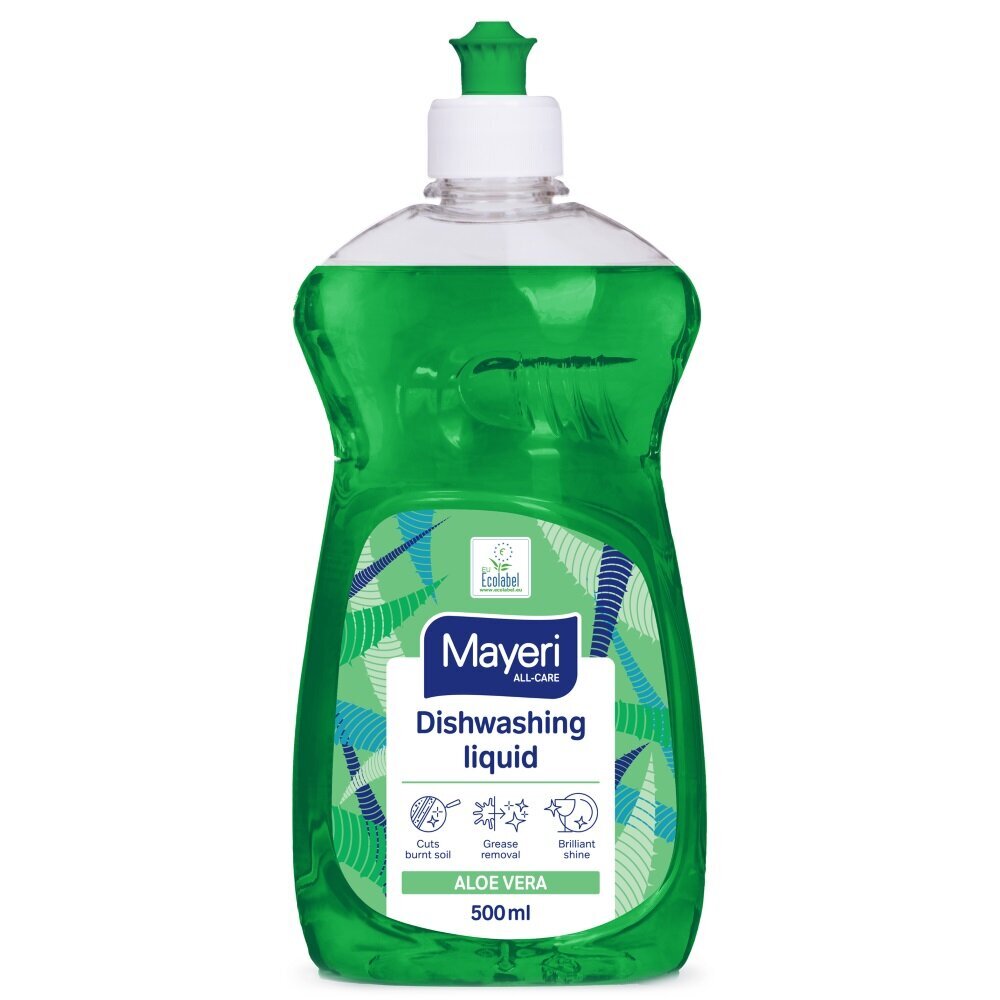 Mayeri All-Care indų ploviklis Aloe Vera, 500ml kaina ir informacija | Indų plovimo priemonės | pigu.lt