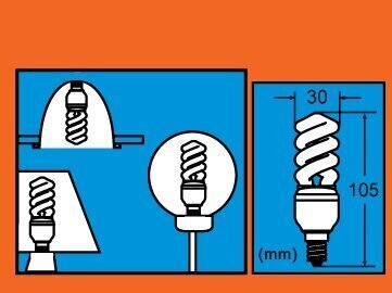 Energiją taupanti lemputė 7W pakuotė 10vnt G.LUX DLC 7W E14 Pakuotė kaina ir informacija | Elektros lemputės | pigu.lt