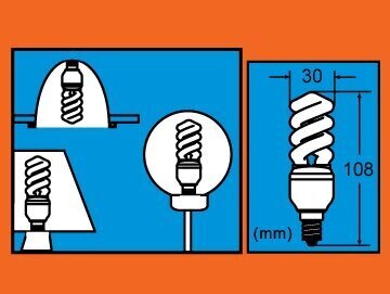 Energiją taupanti lemputė 9W pakuotė 10vnt G.LUX DLC 9W E14 Pakuotė kaina ir informacija | Elektros lemputės | pigu.lt