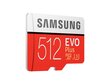 Samsung EVO PLUS 512GB MicroSD su adapteriu (MB-MC512HA/EU) kaina ir informacija | Atminties kortelės fotoaparatams, kameroms | pigu.lt