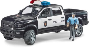 Policijos automobilis su figūrėle Bruder RAM 2500, 02505 kaina ir informacija | Žaislai berniukams | pigu.lt