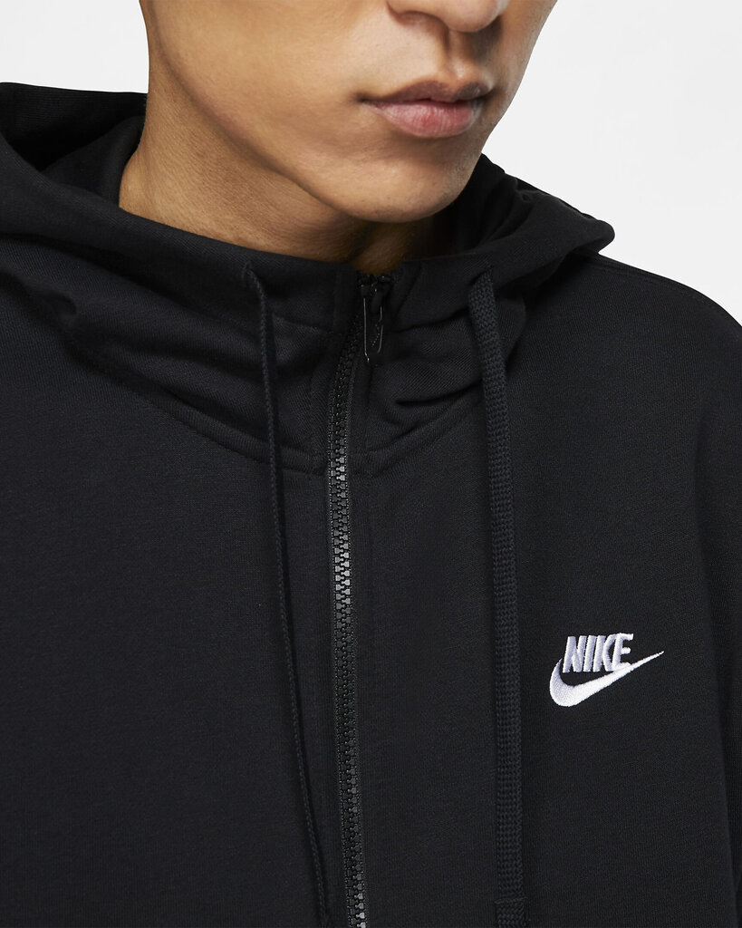Džemperis Nike M Nsw Club Hoodie FZ FT Black, juodas kaina ir informacija | Džemperiai vyrams | pigu.lt
