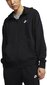 Džemperis Nike M Nsw Club Hoodie FZ FT Black, juodas kaina ir informacija | Džemperiai vyrams | pigu.lt