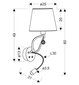 Candellux sieninis šviestuvas Apeti Saria цена и информация | Sieniniai šviestuvai | pigu.lt