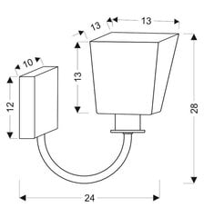 Candellux настенный светильник Schubert цена и информация | Настенные светильники | pigu.lt