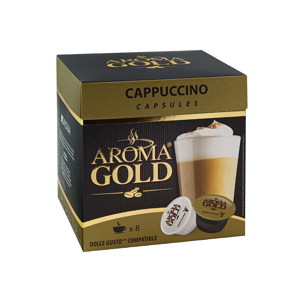 Kavos kapsulės Aroma Gold Capuccino,186,4g цена и информация | Kava, kakava | pigu.lt