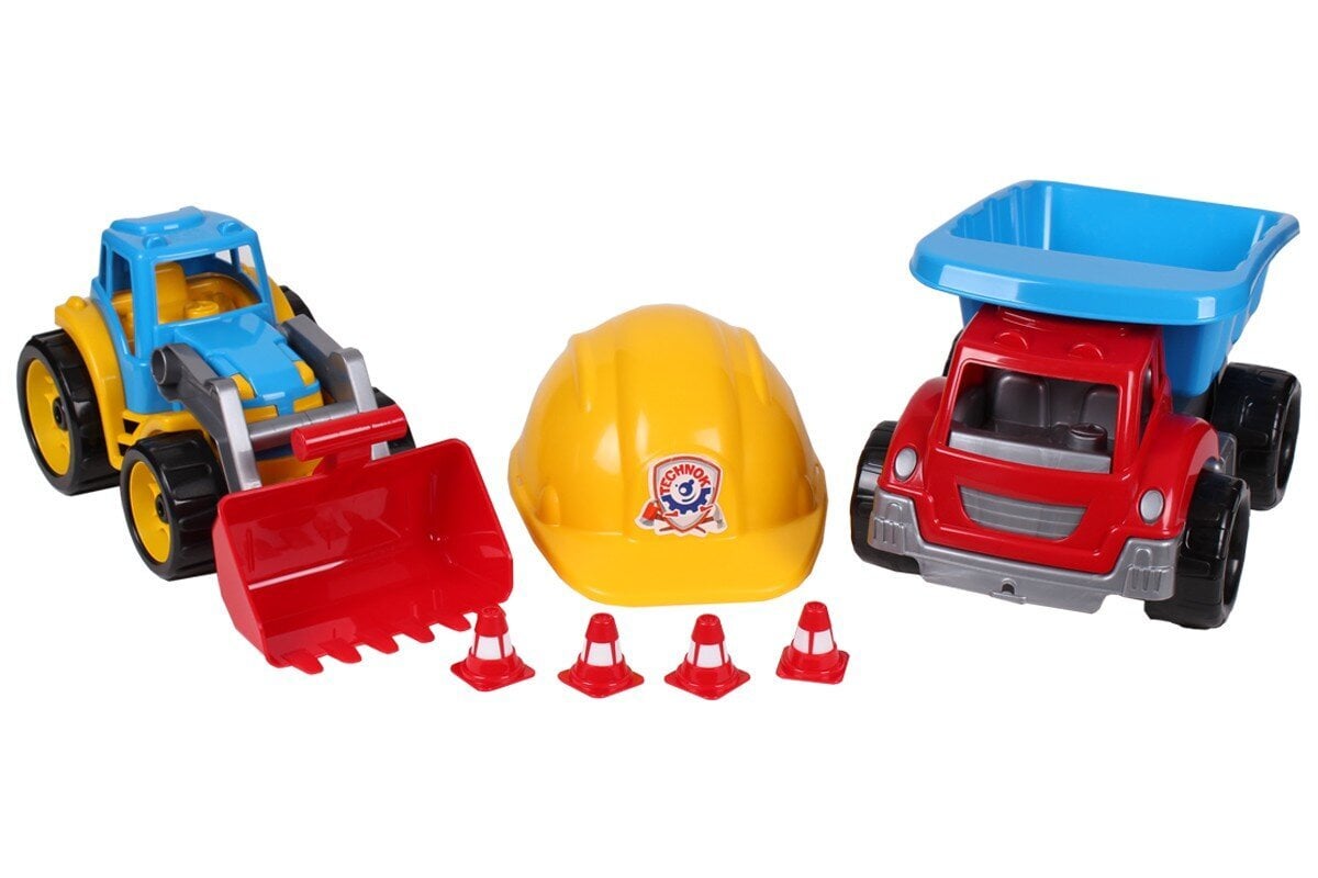 Žaislinis traktorius su sunkvežimiu цена и информация | Žaislai berniukams | pigu.lt