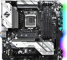 ASRock B460M Steel Legend kaina ir informacija | Pagrindinės plokštės | pigu.lt