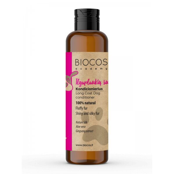 ILGAPLAUKIŲ Pet Care šunų kondicionierius BIOCOS, 200 ml цена и информация | Kosmetinės priemonės gyvūnams | pigu.lt