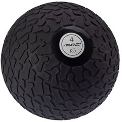 Svorinis kamuolys Avento Slam Ball Textured, 4 kg, juodas kaina ir informacija | Svoriniai kamuoliai | pigu.lt