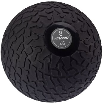 Svorinis kamuolys Avento Slam Ball Textured, 8 kg, juodas kaina ir informacija | Svoriniai kamuoliai | pigu.lt