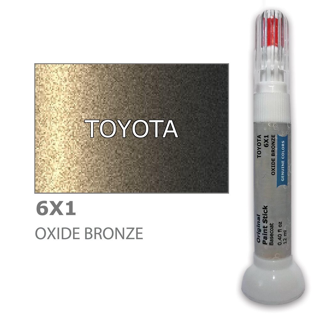 Dažų korektorius įbrėžimų taisymui TOYOTA 6X1 - OXIDE BRONZE 12 ml kaina ir informacija | Automobiliniai dažai | pigu.lt
