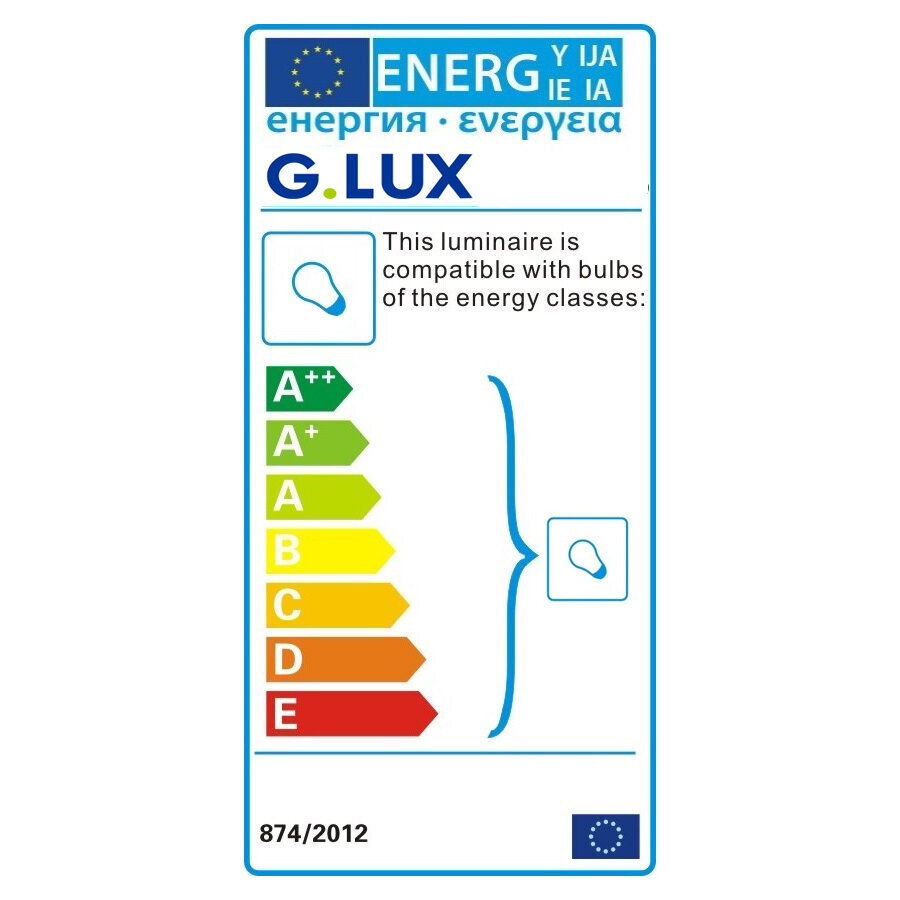 Sieninis-prisegamasis šviestuvas G.LUX GD-2013A mat.chromo spalva цена и информация | Sieniniai šviestuvai | pigu.lt