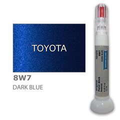 Dažų korektorius įbrėžimų taisymui TOYOTA 8W7 - DARK BLUE 12 ml kaina ir informacija | Automobiliniai dažai | pigu.lt