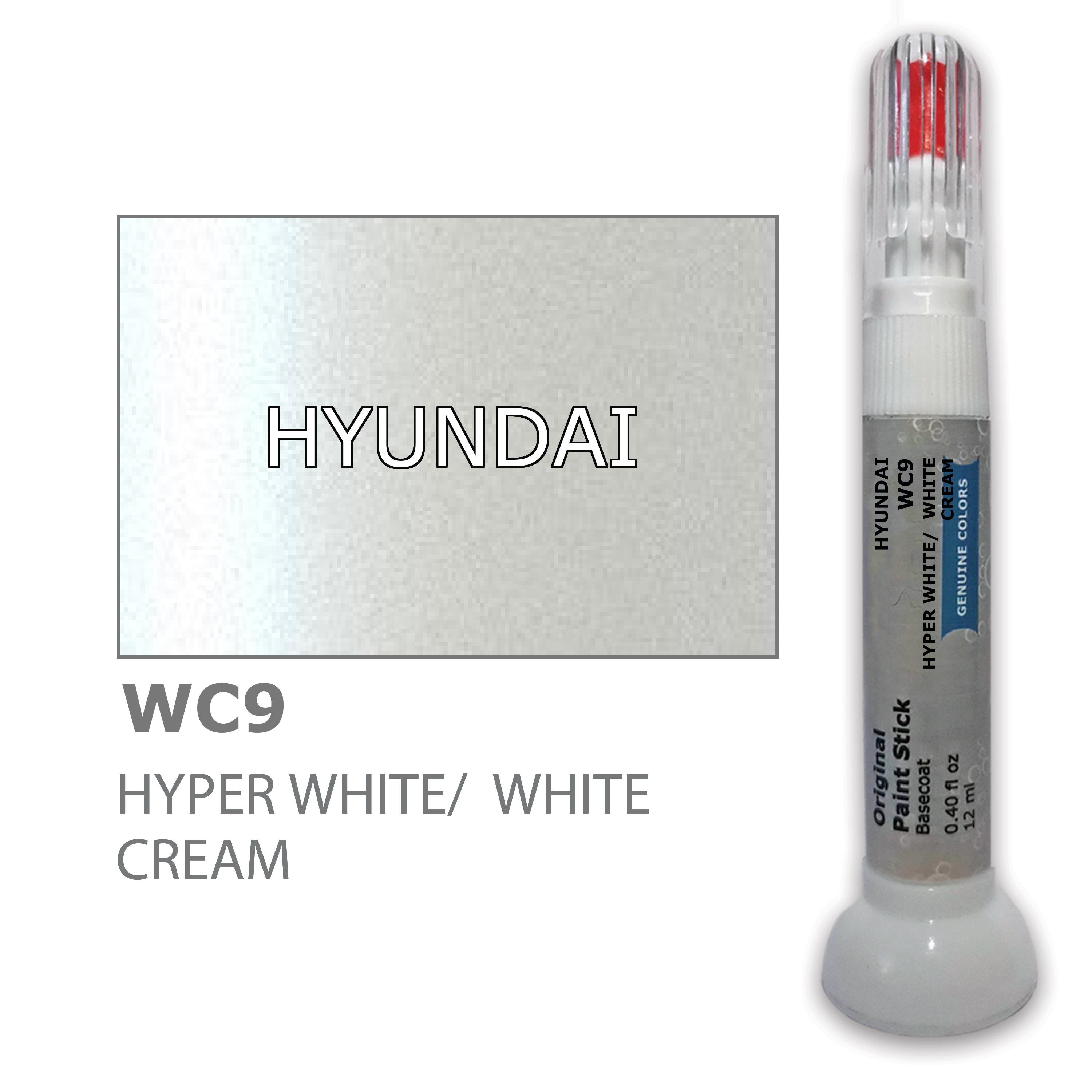 Карандаш-корректор для устранения царапин HYUNDAI WC9 - HYPER WHITE/WHITE  CREAM 12 ml цена