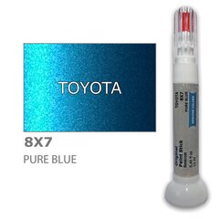 Dažų korektorius įbrėžimų taisymui TOYOTA 8X7 - PURE BLUE 12 ml kaina ir informacija | Automobiliniai dažai | pigu.lt