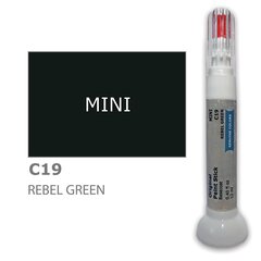 Карандаш-корректор для устранения царапин MINI C19 - REBEL GREEN 12 ml цена и информация | Автомобильная краска | pigu.lt