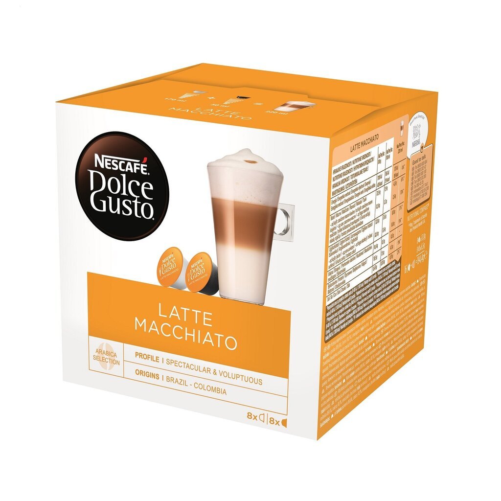 Кофейные капсулы Nescafe Dolce Gusto Latte Macchiato, 16 шт., 194 г цена |  pigu.lt