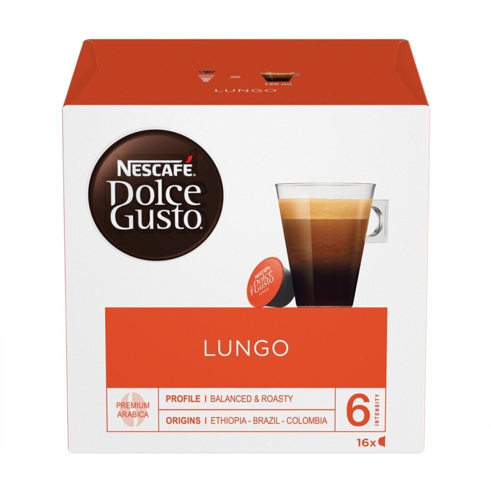 Kava Nescafe Dolce Gusto Lungo, 16 kaps. цена и информация | Kava, kakava | pigu.lt