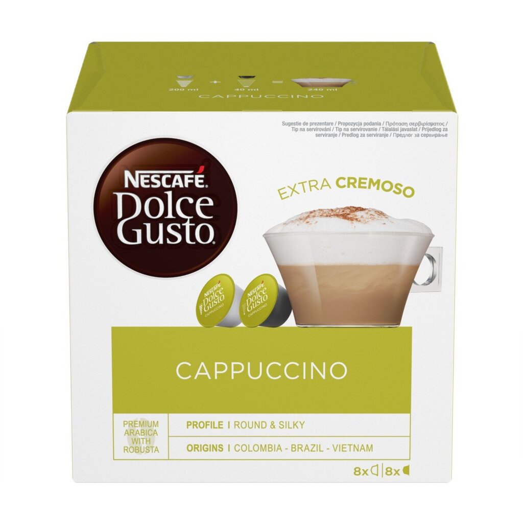 Kava Nescafe dolce gusto Cappuccino, 16 vnt. kaina ir informacija | Kava, kakava | pigu.lt