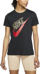 Marškinėliai moterims Nike W Nsw Tee Prep Futura 1 Black цена и информация | Спортивная одежда для женщин | pigu.lt