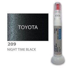 Карандаш-корректор для устранения царапин TOYOTA 209 - NIGHT TIME BLACK 12 ml цена и информация | Автомобильная краска | pigu.lt