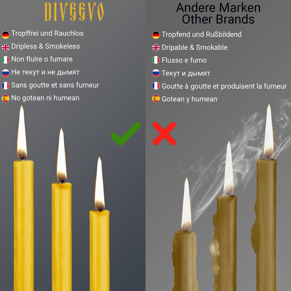 Bažnytinės graikų vaškinės žvakės „Athos“ 2kg, N20, 100vnt. kaina ir informacija | Bažnytinės žvakės, žvakidės | pigu.lt