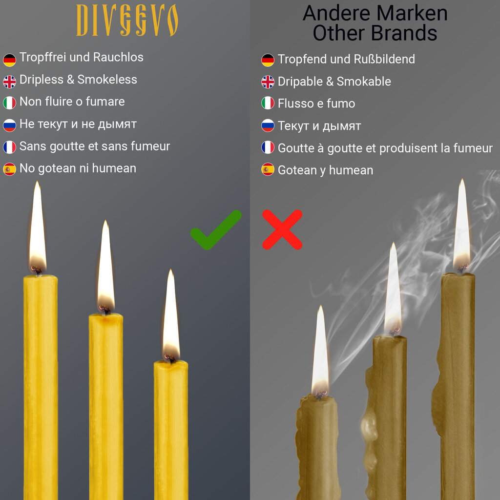 Bažnytinės graikų žvakės „Athos“ 16cm, 50vnt. kaina ir informacija | Bažnytinės žvakės, žvakidės | pigu.lt