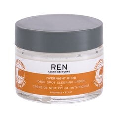 Ночной крем для лица Ren Clean Skincare Overnight Glow, 50 мл цена и информация | Кремы для лица | pigu.lt