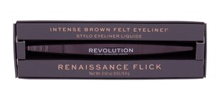 Skystas akių kontūro apvadas Makeup Revolution London Renaissance Flick 0.8 g, Brown цена и информация | Тушь, средства для роста ресниц, тени для век, карандаши для глаз | pigu.lt