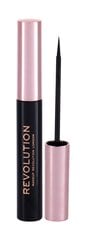 Skystas akių apvadas Makeup Revolution London 4.5 ml, Black kaina ir informacija | Akių šešėliai, pieštukai, blakstienų tušai, serumai | pigu.lt