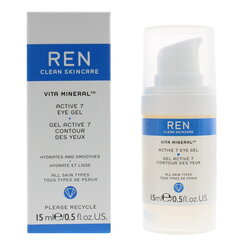 Увлажняющий гель для контура глаз Ren Clean Skincare Vita Mineral Active 7, 15 мл цена и информация | Сыворотки, кремы для век | pigu.lt