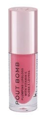 Lūpų blizgis Makeup Revolution Pout Bomb Peachy, 4.6 ml kaina ir informacija | Lūpų dažai, blizgiai, balzamai, vazelinai | pigu.lt