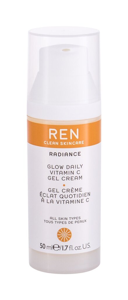 Drėkinamasis veido kremas Ren Clean Skincare Glow Daily Vitamin C 50 ml цена и информация | Veido kremai | pigu.lt