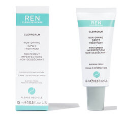 Крем для лица Ren Clean Skincare Clearcalm Spot Treatment, 15 мл цена и информация | Кремы для лица | pigu.lt