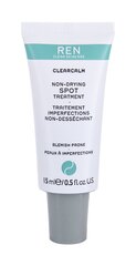 Крем для лица Ren Clean Skincare Clearcalm Spot Treatment, 15 мл цена и информация | Кремы для лица | pigu.lt