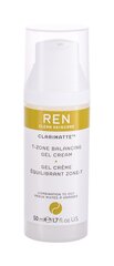 Гель крем для лица Ren Clean Skincare Clarimatte T-Zone Balancing 50 мл цена и информация | Кремы для лица | pigu.lt