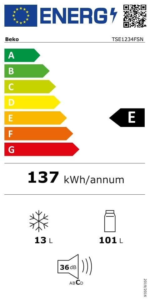 Beko TSE1234FSN kaina ir informacija | Šaldytuvai | pigu.lt