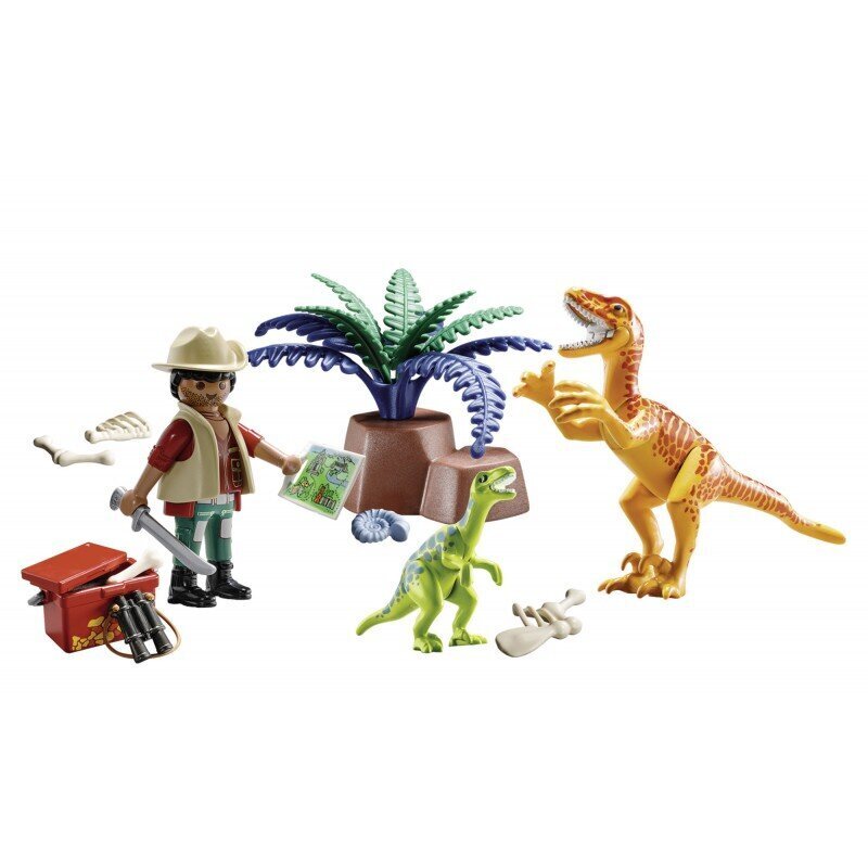 70108 PLAYMOBIL® Dinos Dinozaurų lagaminėlis цена и информация | Konstruktoriai ir kaladėlės | pigu.lt