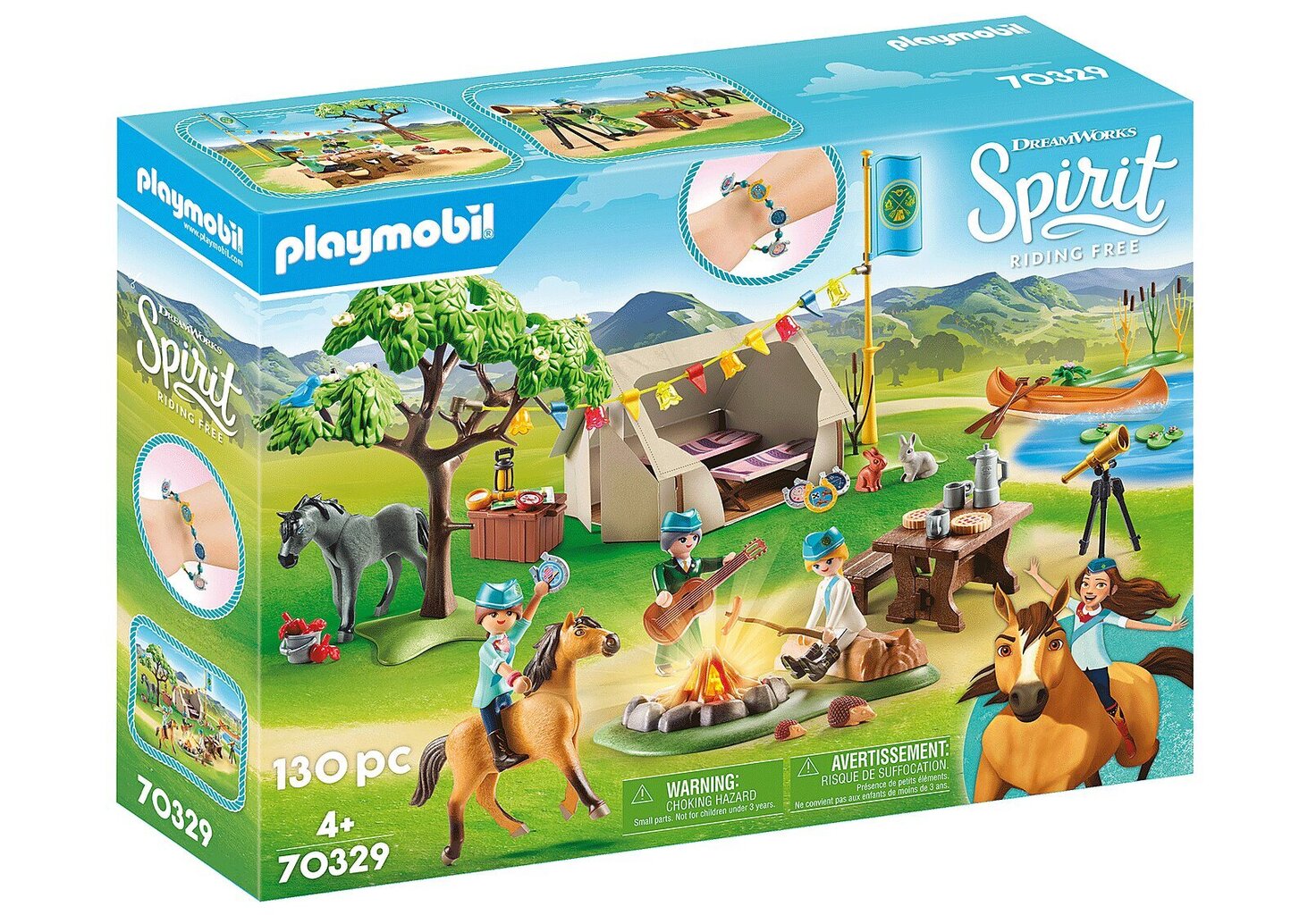 70329 PLAYMOBIL® DreamWorks Spirit Vasaros stovykla kaina ir informacija | Konstruktoriai ir kaladėlės | pigu.lt