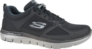 Кроссовки для мужчин Skechers 45,5, чёрные цена и информация | Кроссовки для мужчин | pigu.lt