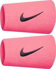Спортивные повязки на руки Nike Swoosh N1586677OS, розового цвета, 2 шт.  цена и информация | Спортивная одежда женская | pigu.lt