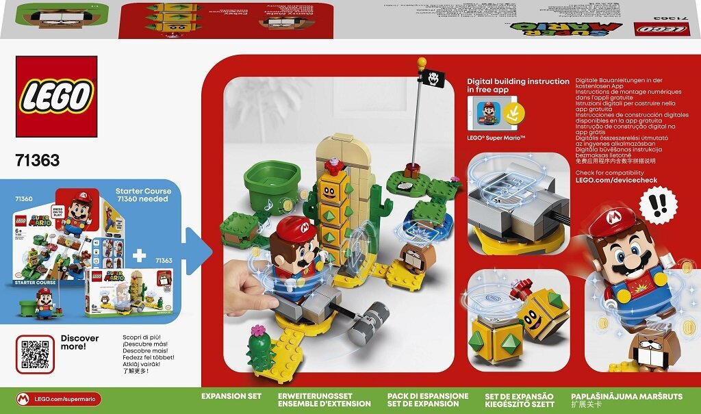 71363 LEGO® Super Mario Dykumos Pokey papildymas kaina ir informacija | Konstruktoriai ir kaladėlės | pigu.lt