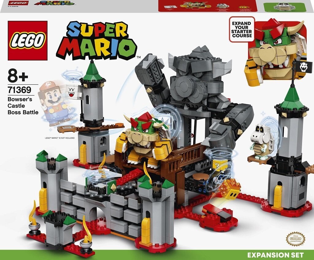 71369 LEGO® Super Mario Bowser pilies kovos su bosu papildymas kaina ir informacija | Konstruktoriai ir kaladėlės | pigu.lt