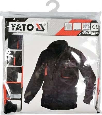 Švarkas darbinis Yato (YT-80140), juodas/raudonas kaina ir informacija | Darbo rūbai | pigu.lt