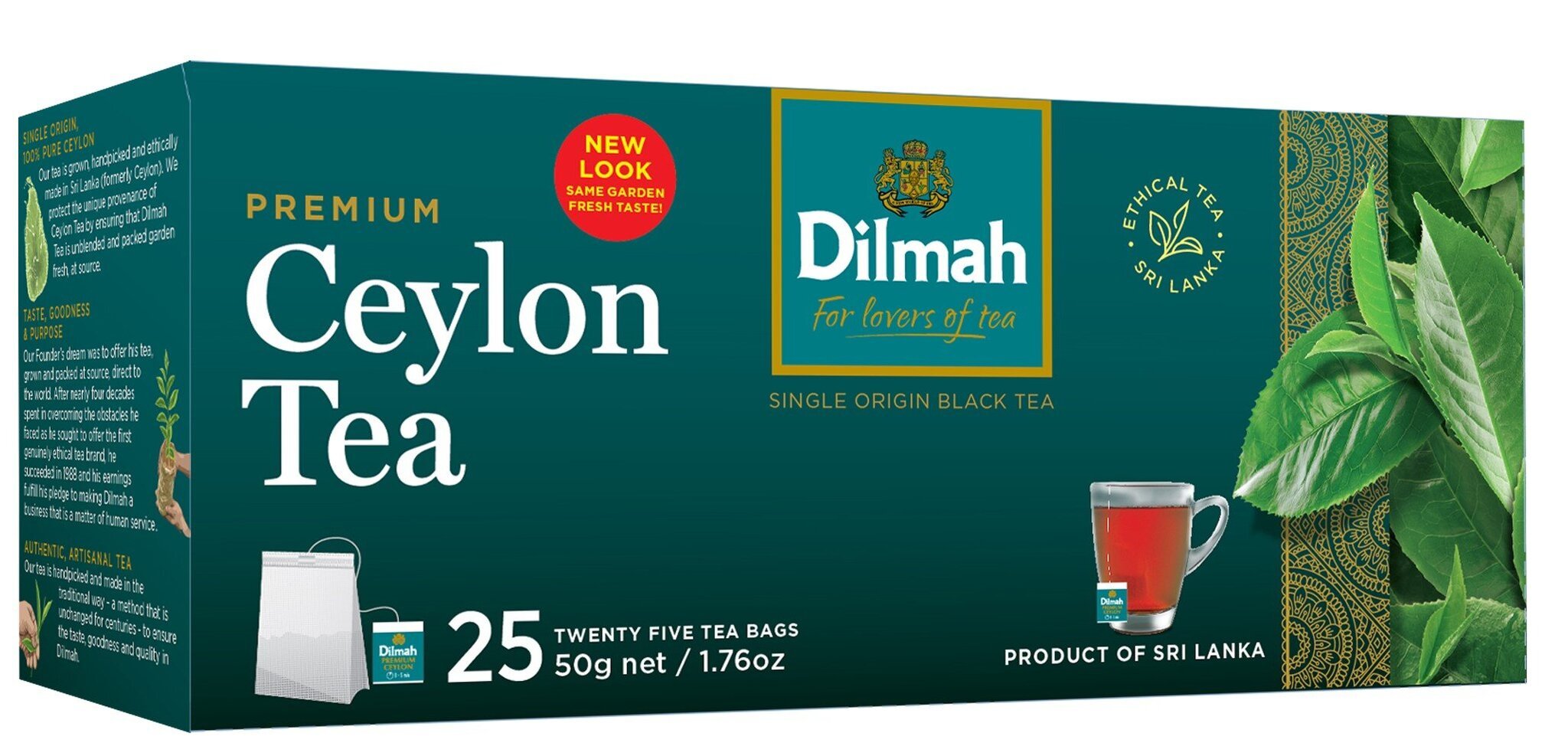 Dilmah Premium juodoji arbata (pakeliais), 50 g цена и информация | Arbata | pigu.lt