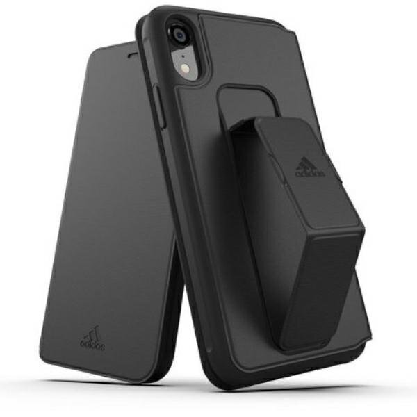 Adidas SP Folio Grip Case skirtas iPhone Xr 32858, juodas цена и информация | Telefono dėklai | pigu.lt