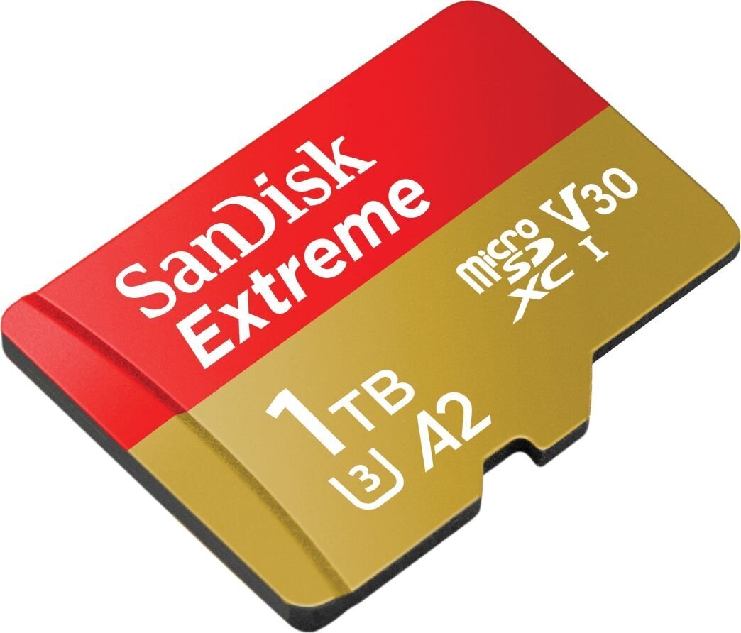 SanDisk Extreme MicroSDXC 1 TB (+ SD adapteris) kaina ir informacija | Atminties kortelės fotoaparatams, kameroms | pigu.lt