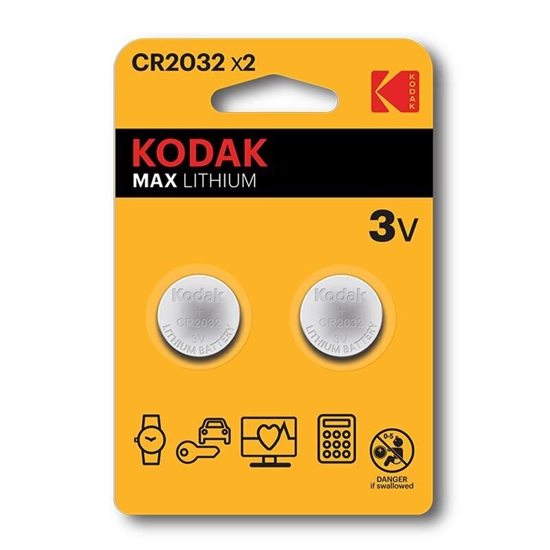 Kodak CR2032 kaina ir informacija | Akumuliatoriai vaizdo kameroms | pigu.lt