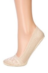 Nėriniuotos smėlio spalvos pėdutės su silikonu ISTAMBUL kaina ir informacija | Moteriškos kojinės | pigu.lt